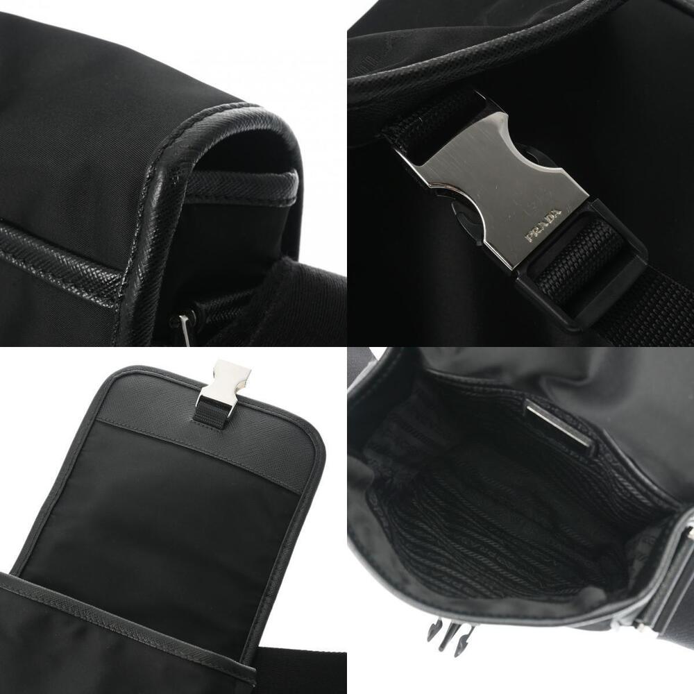 Prada black Re Saffiano shoulder bag Nylon leather - Picture 11 of 11